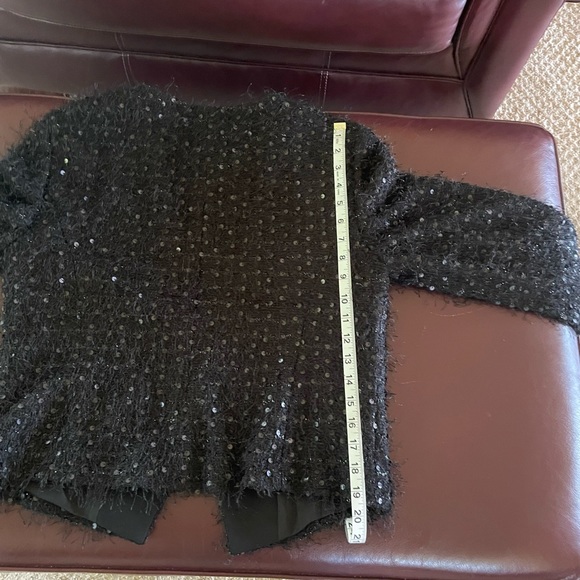 LOFT Black Sequin Jacket-NWT - Picture 8 of 12